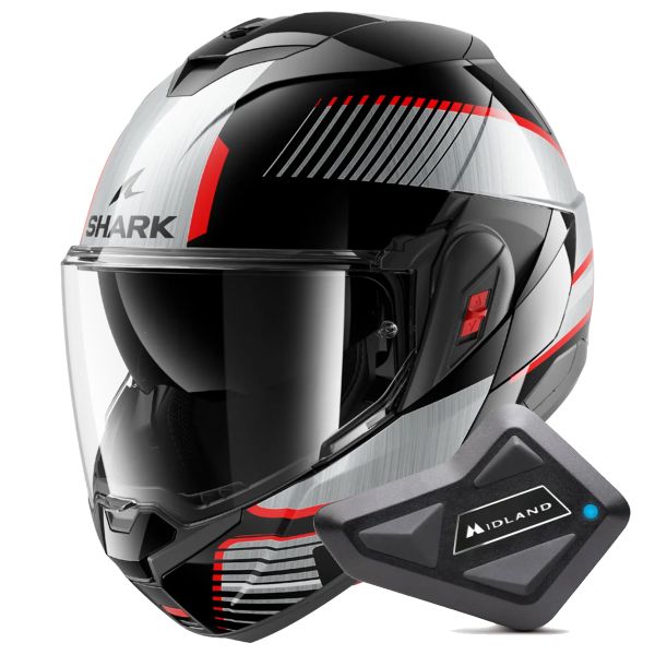 Modular Shark Oxo Sikter KUS + Kit Bluetooth BT Mini Modular Shark Oxo Sikter KUS + Kit Bluetooth BT Mini