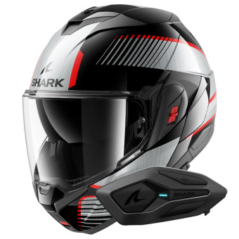 Modular Shark Oxo Sikter KUS + Kit Bluetooth Sena for Shark Mesh Solo