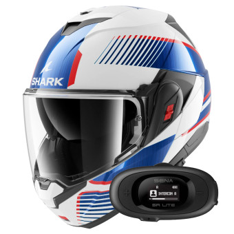Casque Modular Shark Oxo Sikter WUB + Kit bluetooth 5R Lite Solo Casque Modular Shark Oxo Sikter WUB + Kit bluetooth 5R Lite Solo