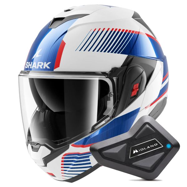 Modular Shark Oxo Sikter WUB + Kit Bluetooth BT Mini Modular Shark Oxo Sikter WUB + Kit Bluetooth BT Mini