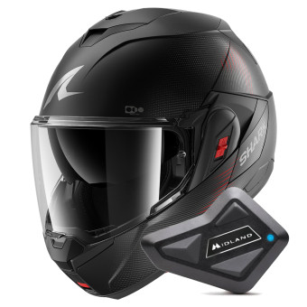 Casque Modular Shark Oxo SP Lyne Mat KAA + Kit Bluetooth BT Mini Casque Modular Shark Oxo SP Lyne Mat KAA + Kit Bluetooth BT Mini
