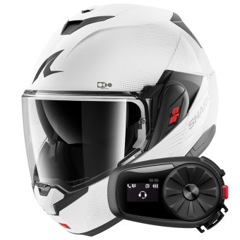 Casque Modular Shark Oxo SP Lyne WSS + Kit Bluetooth 5S Solo Casque Modular Shark Oxo SP Lyne WSS + Kit Bluetooth 5S Solo