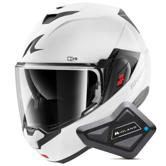 Casque Modular Shark Oxo SP Lyne WSS + Kit Bluetooth BT Mini Casque Modular Shark Oxo SP Lyne WSS + Kit Bluetooth BT Mini
