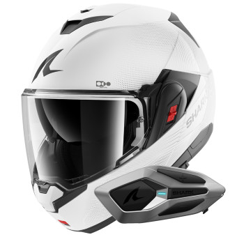 Casque Modular Shark Oxo SP Lyne WSS + Kit Bluetooth Sena for Shark Mesh Solo Casque Modular Shark Oxo SP Lyne WSS + Kit Bluetooth Sena for Shark Mesh Solo
