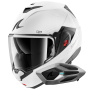 Casque Modular Shark Oxo SP Lyne WSS + Kit Bluetooth Sena for Shark Mesh Solo