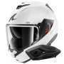 Casque Modular Shark Oxo SP Lyne WSS + Kit Bluetooth Sena for Shark Solo