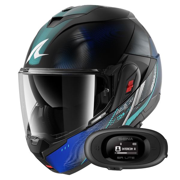 Modular Shark Oxo Speed-Tech KBW + Kit bluetooth 5R Lite Solo