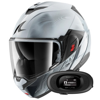 Casque Modular Shark Oxo Speed-Tech SWK + Kit bluetooth 5R Lite Solo
