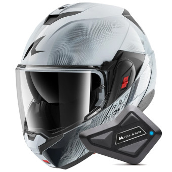 Casque Modular Shark Oxo Speed-Tech SWK + Kit Bluetooth BT Mini Casque Modular Shark Oxo Speed-Tech SWK + Kit Bluetooth BT Mini
