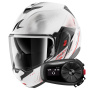 Casque Modular Shark Oxo Speed-Tech WRK + Kit Bluetooth 5S Solo