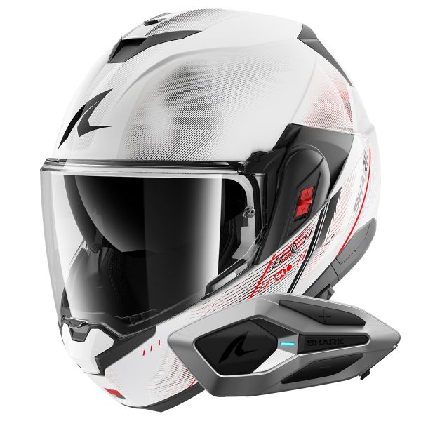 Modular Shark Oxo Speed-Tech WRK + Kit Bluetooth Sena for Shark Mesh Solo