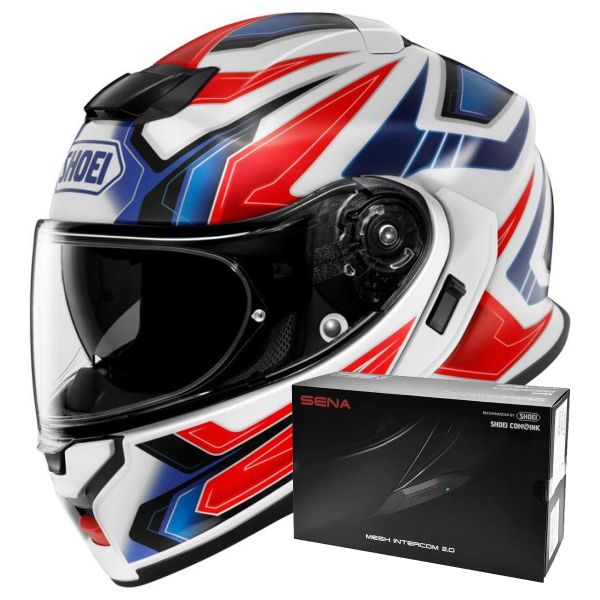Modular Shoei Neotec 3 Anthem TC-10 + Intercom Sena SRL-03 Modular Shoei Neotec 3 Anthem TC-10 + Intercom Sena SRL-03