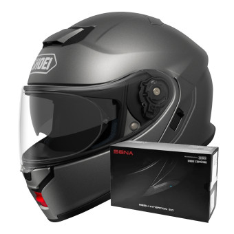 Modular Shoei Neotec 3 Anthracite + Intercom Sena SRL-03