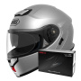 Casque Modular Shoei Neotec 3 Luz Plata + Intercomunicador Sena SRL-03