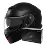 Casque Modular Shoei Neotec 3 Negro Mate + Interfono Sena SRL-03