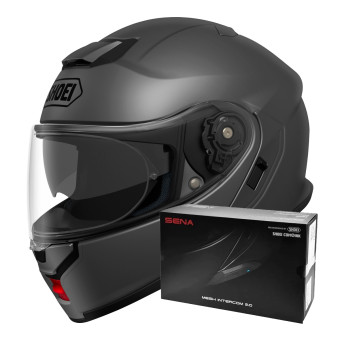 Modular Shoei Neotec 3 Matt Deep Grey + Intercom Sena SRL-03