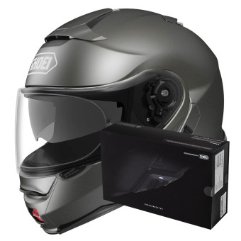 Modular Shoei Neotec II Anthracite + Intercom Sena SRL-Mesh