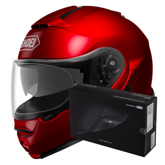 Modular Shoei Neotec II Wine Red + Intercom Sena SRL-Mesh