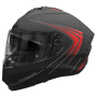 Casque Modular Stormer Blow Angel Black Red Matt
