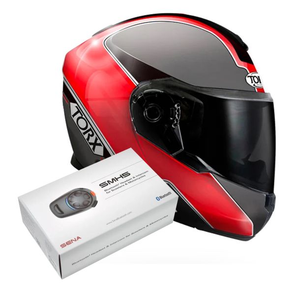 Modular Torx Neil 2 Trip Rojo + Kit Bluetooth SMH5 Solo