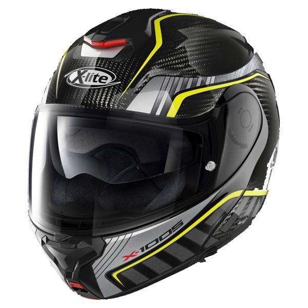 Modular X-lite X-1005 Carbon Cheyenne N-Com Silver Yellow 18