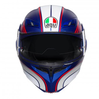 AGV Compact ST Boston Azul Mate Blanco Rojo