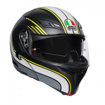 Modular AGV Compact ST Boston Negro Mate Gris Amarillo