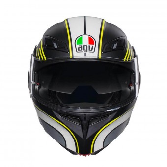 AGV Compact ST Boston Negro Mate Gris Amarillo