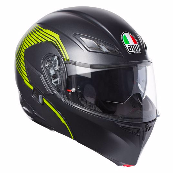 Modular AGV Compact ST Vermont Matt Black Yellow Fluo