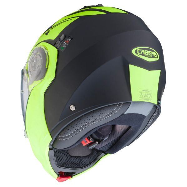 Caberg Droid Patriot Negro Mate Amarillo