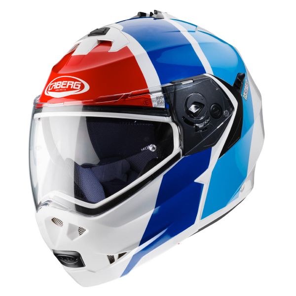 Modular Caberg Duke II Impact White Red Blue