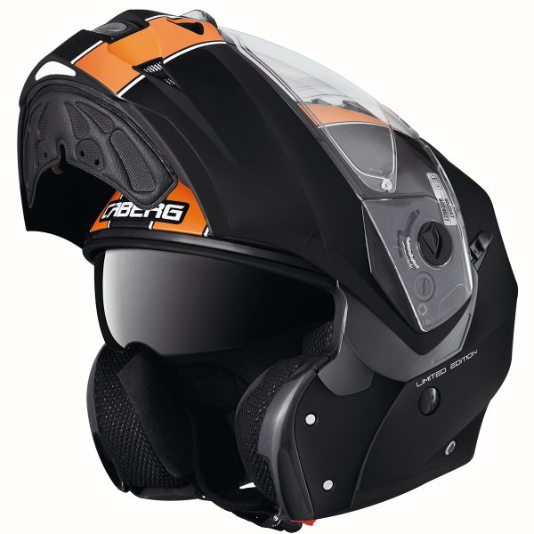 Caberg Duke Legend Matt Black Naranja
