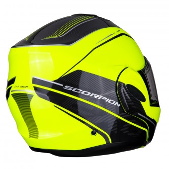 Scorpion Exo Tech Time-Off Amarillo Neon Plata + Kit Bluetooth Sena SMH5