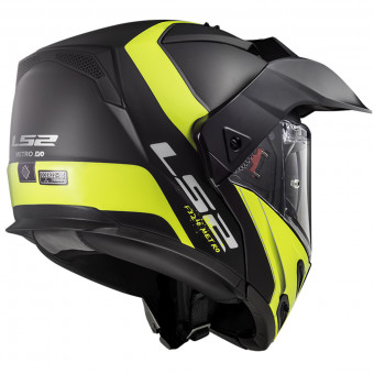 LS2 Metro Evo P/J Rapid Matt Black Yellow FF324