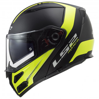 LS2 Metro Evo P/J Rapid Matt Black Yellow FF324