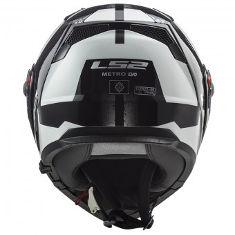 LS2 Metro Evo P/J Sub Black Glow White FF324