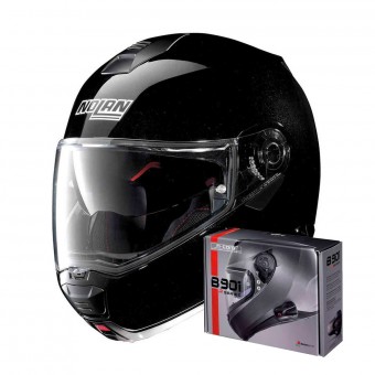 Casco Modulare Nolan N100-5 Special N-COM, METAL BLACK XS - Top Di Gamma Con Visiera UltraWide E VPS - 4