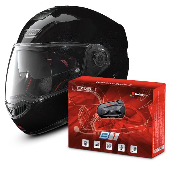 Modular Nolan N104 Absolute Special N-Com Black 12 + B1 Bluetooth Kit