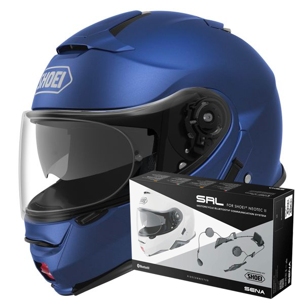 Modular Shoei Neotec II Matt Blue Metal Modular Shoei Neotec II Matt Blue Metal