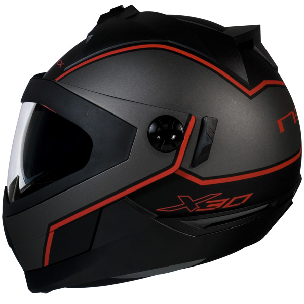 Modular Nexx X30 Viper Negro Rojo Mate