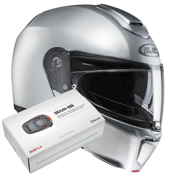 Modular HJC RPHA 90 Semi Flat Silver