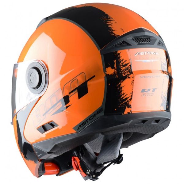 Astone RT 800 Venom Matt Black Orange