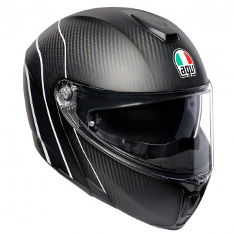 Modular AGV Spormodular Refractive Carbon Plata
