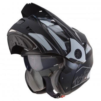 Caberg Tourmax Marathon Negro Mate Blanco Antracita