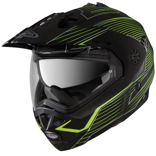 Modular Caberg Tourmax Sonic Matt Black Yellow Fluo