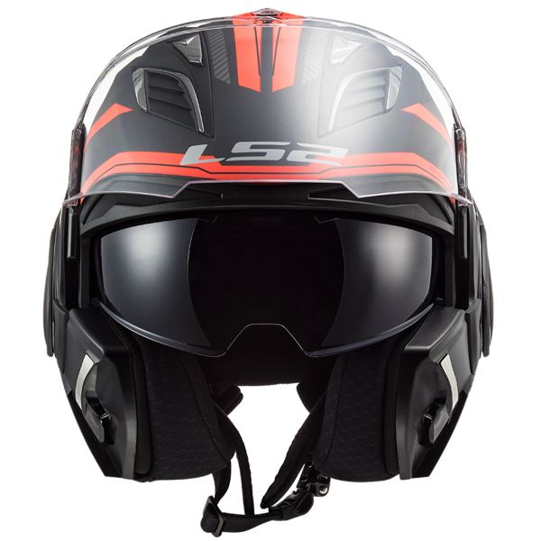 LS2 Valiant II Revo Matt Titanium Orange FF900 + Kit Bluetooth 5S Solo