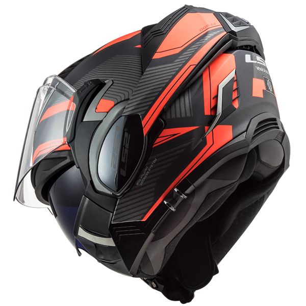 LS2 Valiant II Revo Matt Titanium Orange FF900 + Kit Bluetooth 5S Solo