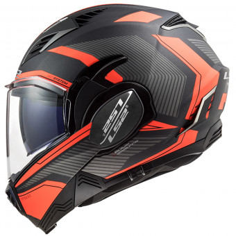 LS2 Valiant II Revo Matt Titanium Orange FF900 + Kit Bluetooth 5S Solo