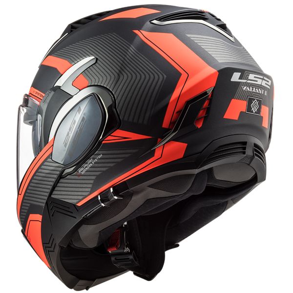 LS2 Valiant II Revo Matt Titanium Orange FF900 + Kit Bluetooth 5S Solo