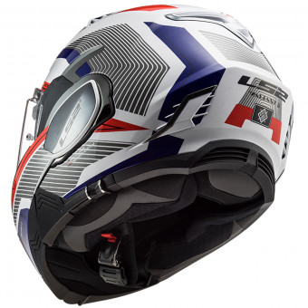 LS2 Valiant II Revo White Red Blue FF900 + Kit Bluetooth 5S Solo